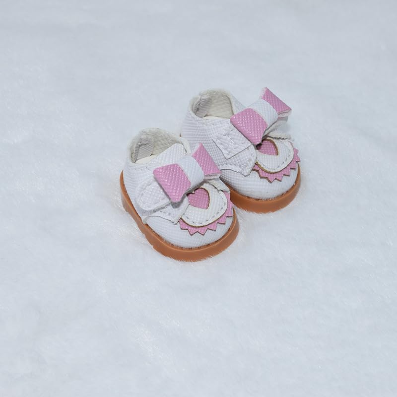 Jojedomo Compatible with Labubu Doll Shoes for 17cm Doll,Shoes Used for Labubu Accessories(GZB-Pink) - Image 1
